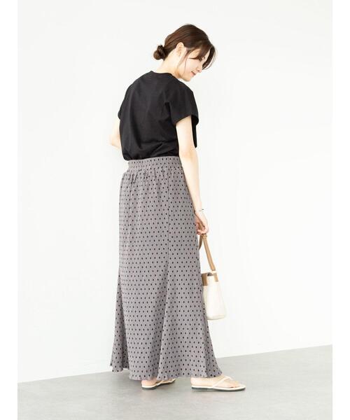 Green Parks(グリーンパークス)の「ヘビー天竺フレンチスリーブプルオーバー*(Tシャツ/カットソー・レディース・ホワイト/ブラック/オレンジ/グリーン・FREE)」の14枚目の写真