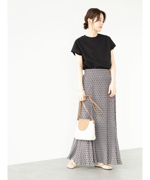 Green Parks(グリーンパークス)の「ヘビー天竺フレンチスリーブプルオーバー*(Tシャツ/カットソー・レディース・ホワイト/ブラック/オレンジ/グリーン・FREE)」の10枚目の写真