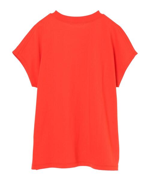 Green Parks(グリーンパークス)の「ヘビー天竺フレンチスリーブプルオーバー*(Tシャツ/カットソー・レディース・ホワイト/ブラック/オレンジ/グリーン・FREE)」の8枚目の写真