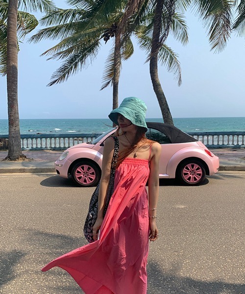 HALEY PESCA（ヘーリーペスカ）の「HALEY PESCA/コットンカラーバケットハット（ハット・レディース・ホワイト/ブラック/ベージュ/ピンク/イエロー/ブルー・FREE）」の10枚目の写真