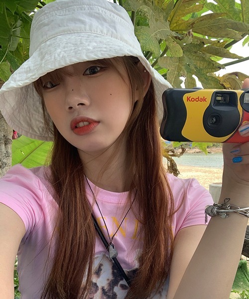 HALEY PESCA（ヘーリーペスカ）の「HALEY PESCA/コットンカラーバケットハット（ハット・レディース・ホワイト/ブラック/ベージュ/ピンク/イエロー/ブルー・FREE）」の19枚目の写真