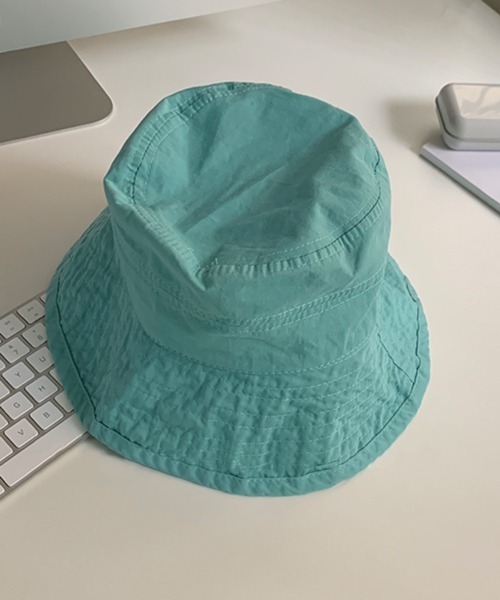 HALEY PESCA（ヘーリーペスカ）の「HALEY PESCA/コットンカラーバケットハット（ハット・レディース・ホワイト/ブラック/ベージュ/ピンク/イエロー/ブルー・FREE）」の18枚目の写真