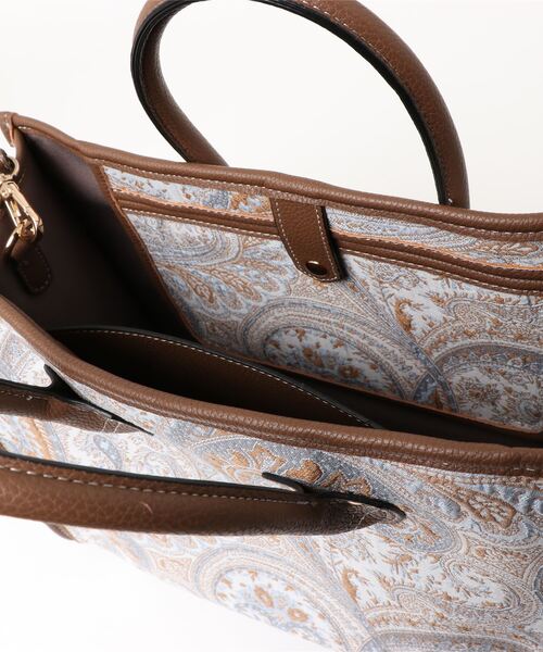 INTERPLANET(インタープラネット)の「ペイズリーBAG②(トートバッグ・レディース・ブラック/グレー・フリー)」の8枚目の写真