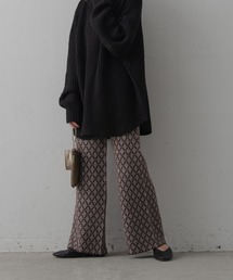 Shelly island | 幾何学柄ジャガードニットパンツ(その他パンツ)