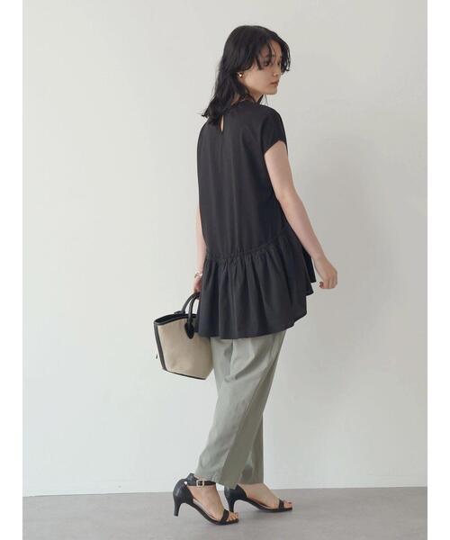AMERICAN HOLIC(アメリカンホリック)の「ティアードノースリーブカットプルオーバー(Tシャツ/カットソー・レディース・ブラック/オフホワイト・M/L)」の21枚目の写真