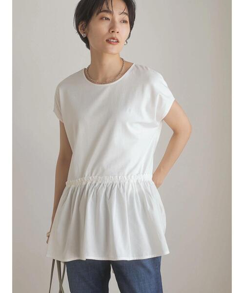 AMERICAN HOLIC(アメリカンホリック)の「ティアードノースリーブカットプルオーバー(Tシャツ/カットソー・レディース・ブラック/オフホワイト・M/L)」の15枚目の写真
