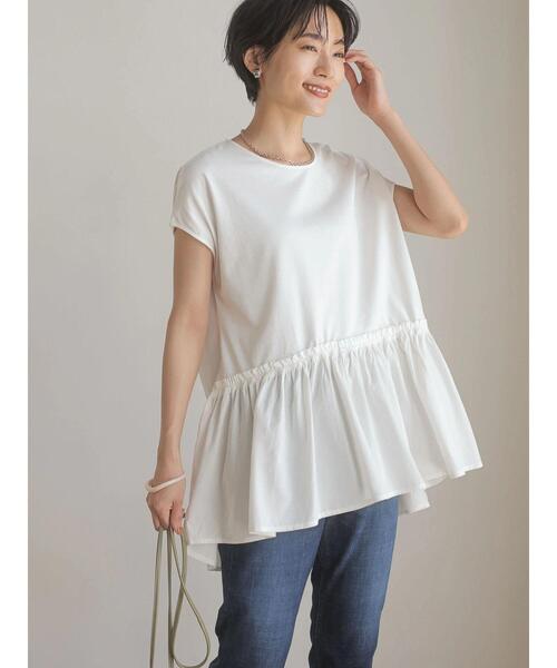 AMERICAN HOLIC(アメリカンホリック)の「ティアードノースリーブカットプルオーバー(Tシャツ/カットソー・レディース・ブラック/オフホワイト・M/L)」の14枚目の写真