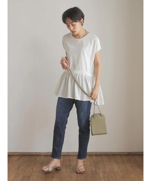 AMERICAN HOLIC(アメリカンホリック)の「ティアードノースリーブカットプルオーバー(Tシャツ/カットソー・レディース・ブラック/オフホワイト・M/L)」の12枚目の写真