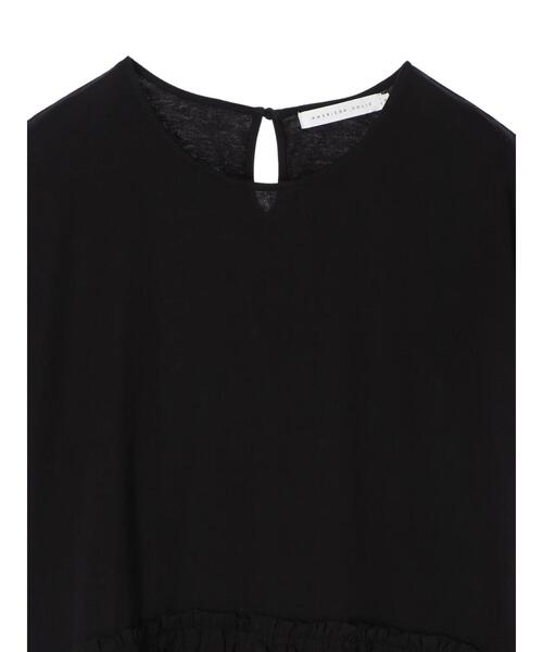 AMERICAN HOLIC(アメリカンホリック)の「ティアードノースリーブカットプルオーバー(Tシャツ/カットソー・レディース・ブラック/オフホワイト・M/L)」の9枚目の写真