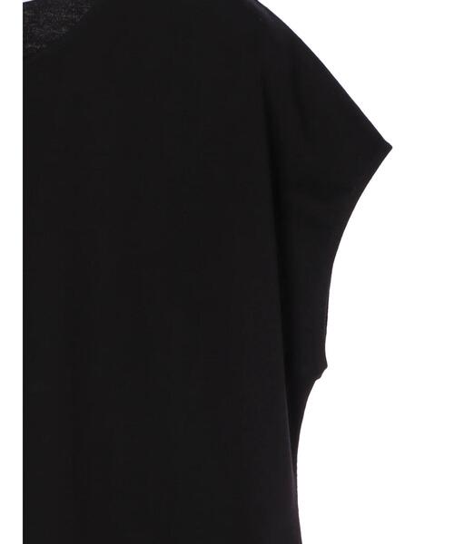 AMERICAN HOLIC(アメリカンホリック)の「ティアードノースリーブカットプルオーバー(Tシャツ/カットソー・レディース・ブラック/オフホワイト・M/L)」の8枚目の写真