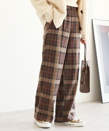 reca | チェックワイドパンツ(その他パンツ)