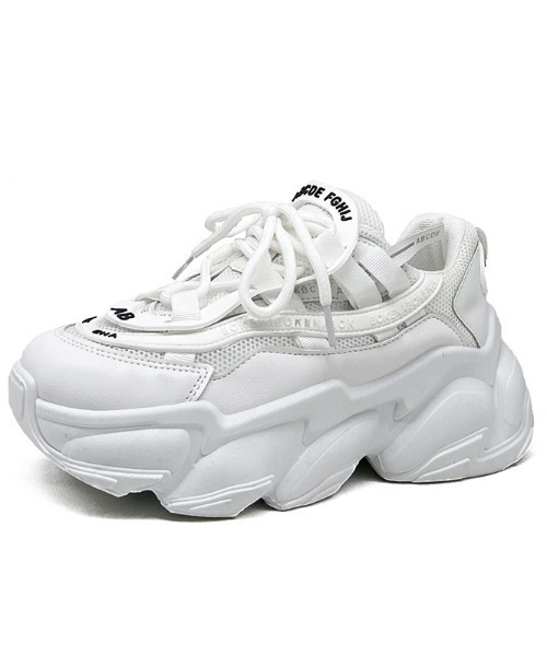 Shoes in Closet(シューズインクローゼット)の「厚底 ボリュームソール ダッドスニーカー 39(スニーカー・レディース・ブラック/ホワイト/ベージュ・S/M/LL/L/XS)」の5枚目の写真