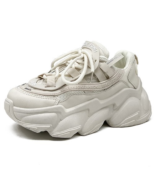 Shoes in Closet(シューズインクローゼット)の「厚底 ボリュームソール ダッドスニーカー 39(スニーカー・レディース・ブラック/ホワイト/ベージュ・S/M/LL/L/XS)」の11枚目の写真