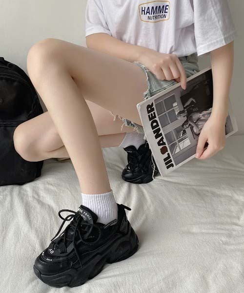 Shoes in Closet(シューズインクローゼット)の「厚底 ボリュームソール ダッドスニーカー 39(スニーカー・レディース・ブラック/ホワイト/ベージュ・S/M/LL/L/XS)」の20枚目の写真