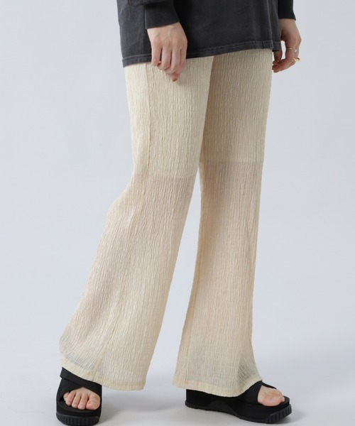 ROSE BUD（ローズバッド）の「シャーリングパンツ（その他パンツ・レディース・ブラック/ベージュ/ブルー・FREE）」の3枚目の写真