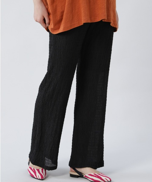 ROSE BUD（ローズバッド）の「シャーリングパンツ（その他パンツ・レディース・ブラック/ベージュ/ブルー・FREE）」の2枚目の写真