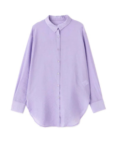 N.（N. Natural Beauty Basic）（エヌエヌナチュラルビューティーベーシック）の「◆シアーロングシャツ（シャツ/ブラウス・レディース・ライトグリーン/ブラック/パープル・MEDIUM）」の13枚目の写真