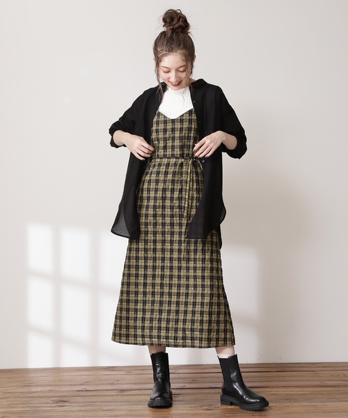 N.（N. Natural Beauty Basic）（エヌエヌナチュラルビューティーベーシック）の「◆シアーロングシャツ（シャツ/ブラウス・レディース・ライトグリーン/ブラック/パープル・MEDIUM）」の22枚目の写真