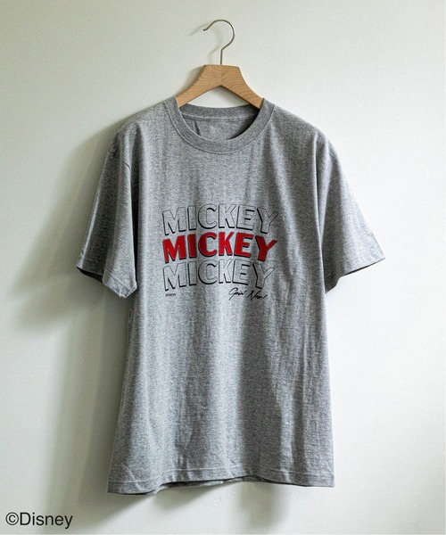 Disney（ディズニー）の「【DISNEY】MICKEY Tシャツ（Tシャツ/カットソー・メンズ・ライトグレー/サックスブルー/ホワイト×ホワイト/ブラック系その他・MEDIUM/LARGE/X-LARGE）」の3枚目の写真