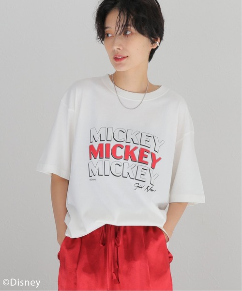 Disney（ディズニー）の「【DISNEY】MICKEY Tシャツ（Tシャツ/カットソー・メンズ・ライトグレー/サックスブルー/ホワイト×ホワイト/ブラック系その他・MEDIUM/LARGE/X-LARGE）」の9枚目の写真