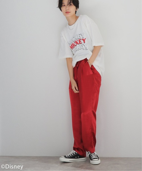 Disney（ディズニー）の「【DISNEY】MICKEY Tシャツ（Tシャツ/カットソー・メンズ・ライトグレー/サックスブルー/ホワイト×ホワイト/ブラック系その他・MEDIUM/LARGE/X-LARGE）」の14枚目の写真