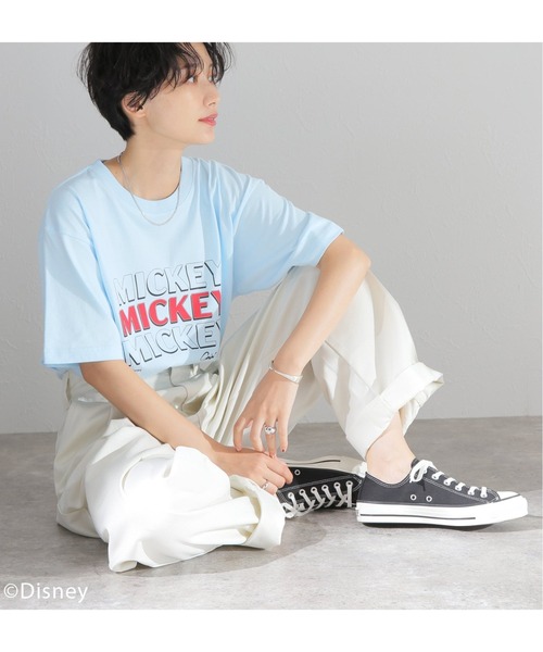 Disney（ディズニー）の「【DISNEY】MICKEY Tシャツ（Tシャツ/カットソー・メンズ・ライトグレー/サックスブルー/ホワイト×ホワイト/ブラック系その他・MEDIUM/LARGE/X-LARGE）」の19枚目の写真