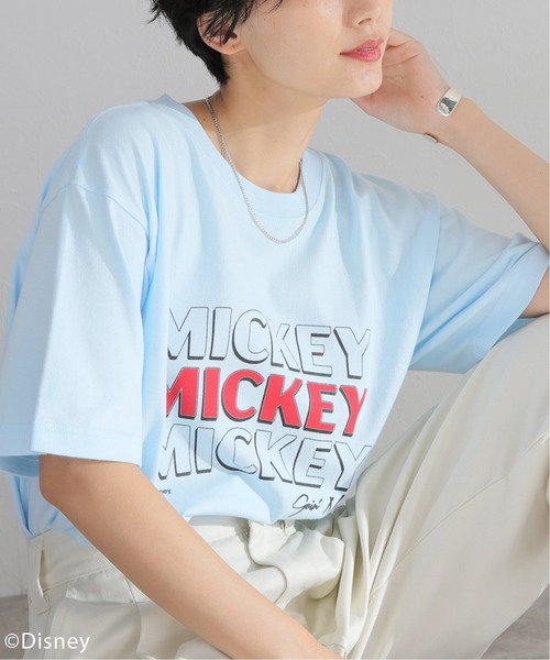 Disney（ディズニー）の「【DISNEY】MICKEY Tシャツ（Tシャツ/カットソー・メンズ・ライトグレー/サックスブルー/ホワイト×ホワイト/ブラック系その他・MEDIUM/LARGE/X-LARGE）」の20枚目の写真