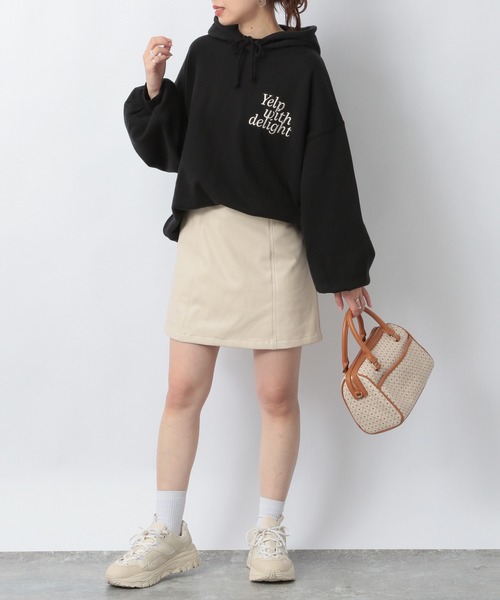 Heather(ヘザー)の「セルフィ―ウラケロゴシシュウBIGパーカー 237830(パーカー・レディース・ホワイト/ブラック/パープル・FREE)」の10枚目の写真