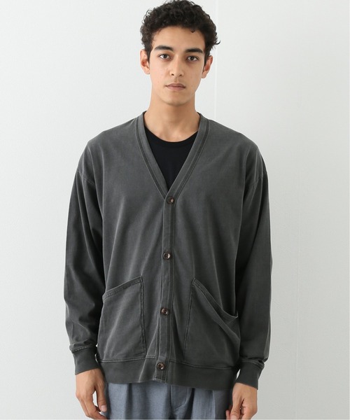 417 EDIFICE(フォーワンセブンエディフィス)の「【BIG SHIRTS / ビックシャツ】 ピグメントカーディガン(カーディガン/ボレロ・メンズ・カーキ/アイボリー/ブラック系その他・MEDIUM/LARGE)」の10枚目の写真