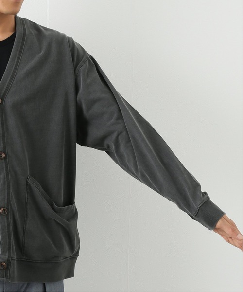 417 EDIFICE(フォーワンセブンエディフィス)の「【BIG SHIRTS / ビックシャツ】 ピグメントカーディガン(カーディガン/ボレロ・メンズ・カーキ/アイボリー/ブラック系その他・MEDIUM/LARGE)」の8枚目の写真