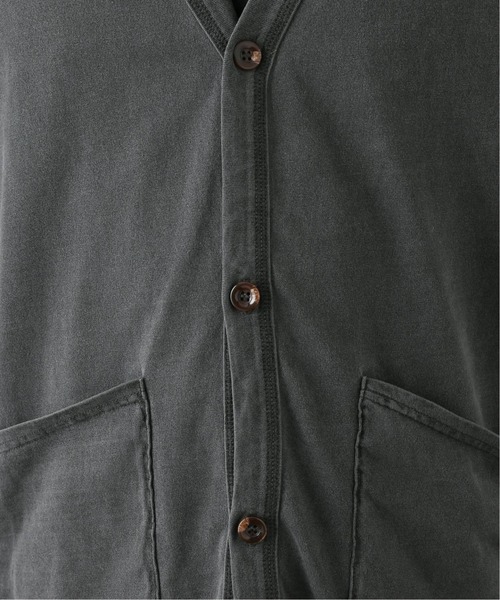 417 EDIFICE(フォーワンセブンエディフィス)の「【BIG SHIRTS / ビックシャツ】 ピグメントカーディガン(カーディガン/ボレロ・メンズ・カーキ/アイボリー/ブラック系その他・MEDIUM/LARGE)」の19枚目の写真