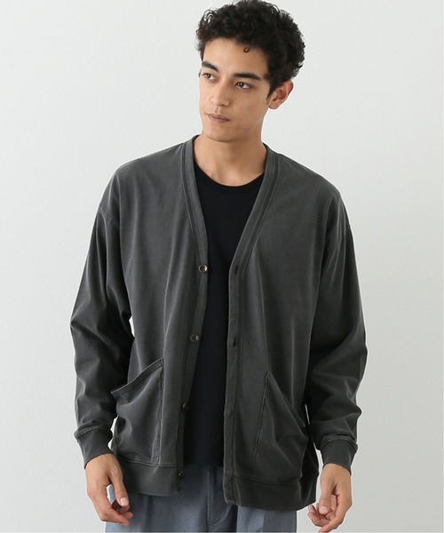 417 EDIFICE(フォーワンセブンエディフィス)の「【BIG SHIRTS / ビックシャツ】 ピグメントカーディガン(カーディガン/ボレロ・メンズ・カーキ/アイボリー/ブラック系その他・MEDIUM/LARGE)」の22枚目の写真