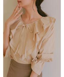 HALUHIROINE | ラッフルブラウス(シャツ/ブラウス)