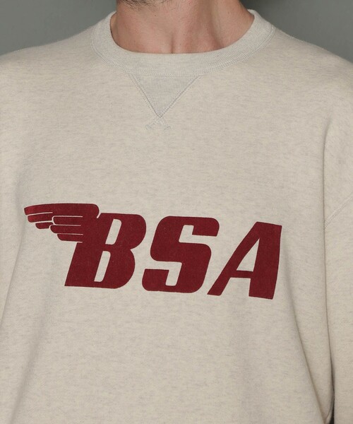 MACKINTOSH LONDON（マッキントッシュ ロンドン）の「【BSA】フロッキーロゴプリントスウェット（スウェット・メンズ・オフホワイト・M/L）」の7枚目の写真