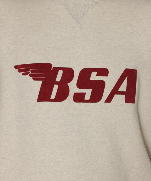 MACKINTOSH LONDON（マッキントッシュ ロンドン）の「【BSA】フロッキーロゴプリントスウェット（スウェット・メンズ・オフホワイト・M/L）」の4枚目の写真