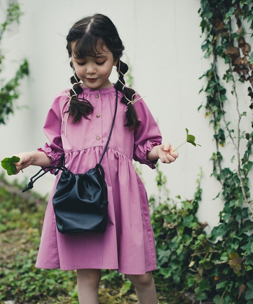 BRANSHES（ブランシェス）の「合皮ポシェット（ショルダーバッグ・キッズ・ブラック/アイボリー・F）」の6枚目の写真