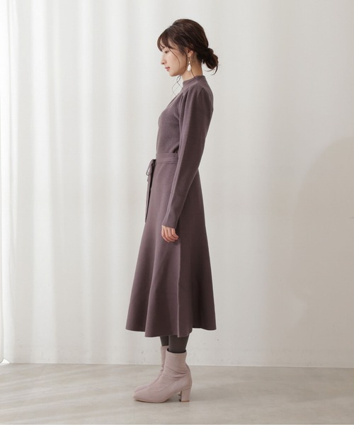 PROPORTION BODY DRESSING（プロポーションボディドレッシング）の「【美人百花11月号 掲載商品】ニットマーメイドフレアーセットアップ / 1211240003（ワンピース・レディース・パープル系その他/ベージュ/ダークベージュ・MEDIUM/SMALL/P/S）」の8枚目の写真