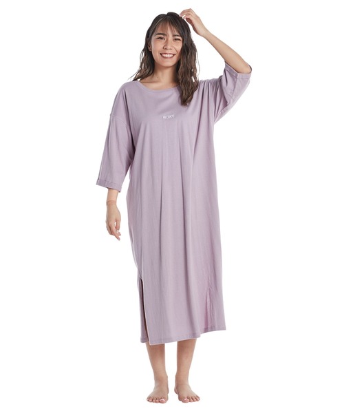 ROXY（ロキシー）の「STRIDE/ロキシーワンピース（ワンピース・レディース・ベージュ/ブラック/パープル・MEDIUM/LARGE/SMALL）」の3枚目の写真