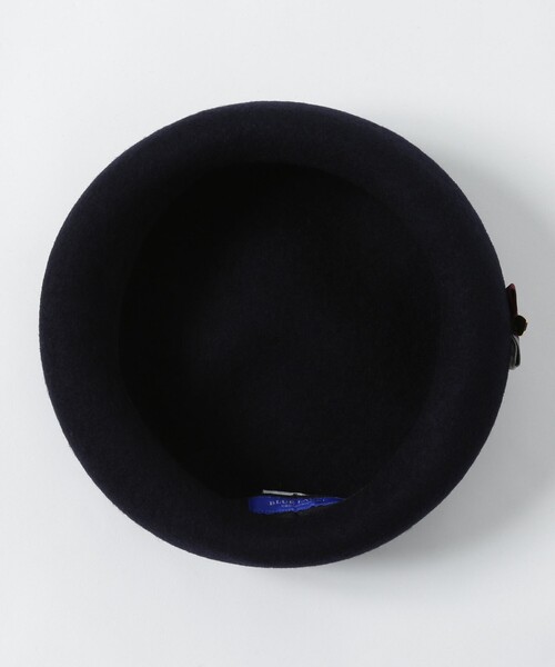 BLUE LABEL CRESTBRIDGE（ブルーレーベルクレストブリッジ）の「クレストブリッジチェックリボンウールベレー帽（ハンチング/ベレー帽・レディース・ブラック/ピンク/ベージュ系その他/ダークネイビー・FREE）」の9枚目の写真