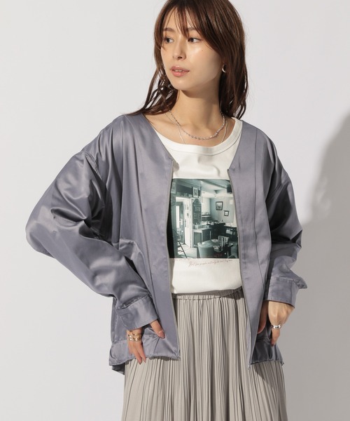 BAYFLOW（ベイフロー）の「リバーシブルジップブルゾン（ブルゾン・レディース・ブラック/カーキ/ブルー・SMALL/MEDIUM）」の14枚目の写真