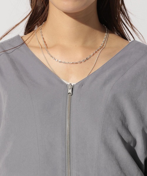 BAYFLOW（ベイフロー）の「リバーシブルジップブルゾン（ブルゾン・レディース・ブラック/カーキ/ブルー・SMALL/MEDIUM）」の22枚目の写真