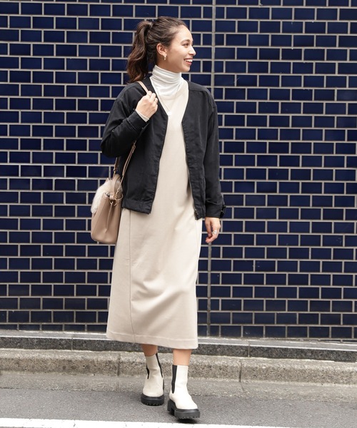 BAYFLOW（ベイフロー）の「リバーシブルジップブルゾン（ブルゾン・レディース・ブラック/カーキ/ブルー・SMALL/MEDIUM）」の5枚目の写真