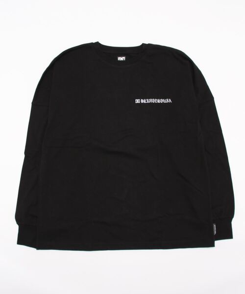 DC SHOES(ディーシーシューズ)の「21 BACK LINE LS/DCバックロゴテープ長袖ロンT(Tシャツ/カットソー・メンズ・ホワイト/ブラック/ベージュ/ベージュ系その他/ブラック系その他/ホワイト系その他・MEDIUM/LARGE/X-LARGE/XX-LARGE)」の4枚目の写真