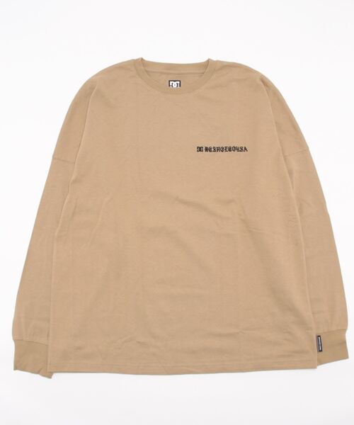 DC SHOES(ディーシーシューズ)の「21 BACK LINE LS/DCバックロゴテープ長袖ロンT(Tシャツ/カットソー・メンズ・ホワイト/ブラック/ベージュ/ベージュ系その他/ブラック系その他/ホワイト系その他・MEDIUM/LARGE/X-LARGE/XX-LARGE)」の6枚目の写真