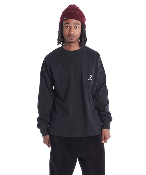 DC SHOES(ディーシーシューズ)の「21 BACK LINE LS/DCバックロゴテープ長袖ロンT(Tシャツ/カットソー・メンズ・ホワイト/ブラック/ベージュ/ベージュ系その他/ブラック系その他/ホワイト系その他・MEDIUM/LARGE/X-LARGE/XX-LARGE)」の9枚目の写真