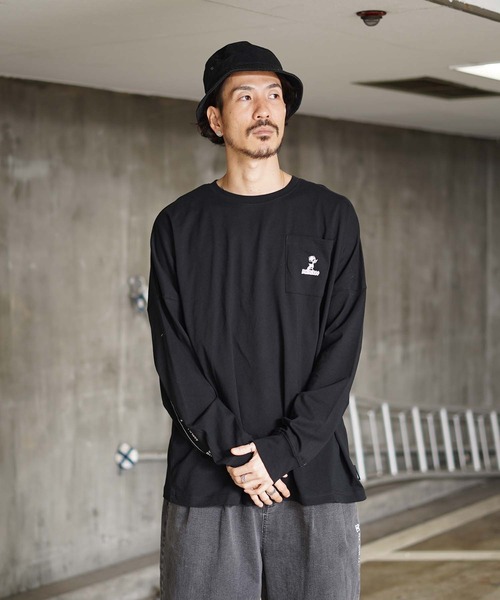 DC SHOES(ディーシーシューズ)の「21 BACK LINE LS/DCバックロゴテープ長袖ロンT(Tシャツ/カットソー・メンズ・ホワイト/ブラック/ベージュ/ベージュ系その他/ブラック系その他/ホワイト系その他・MEDIUM/LARGE/X-LARGE/XX-LARGE)」の19枚目の写真