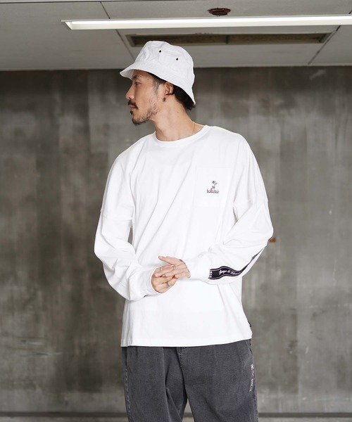 DC SHOES(ディーシーシューズ)の「21 BACK LINE LS/DCバックロゴテープ長袖ロンT(Tシャツ/カットソー・メンズ・ホワイト/ブラック/ベージュ/ベージュ系その他/ブラック系その他/ホワイト系その他・MEDIUM/LARGE/X-LARGE/XX-LARGE)」の13枚目の写真