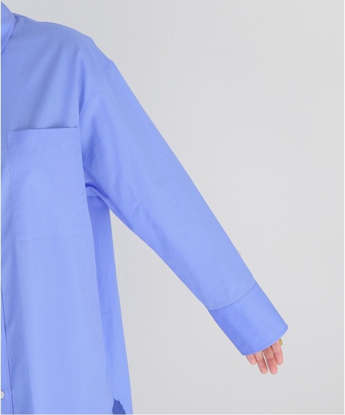 journal standard L'essage（ジャーナルスタンダードレサージュ）の「タイプライタービッグシャツ（シャツ/ブラウス・レディース・グリーン/サックスブルー/ホワイト・FREE）」の15枚目の写真