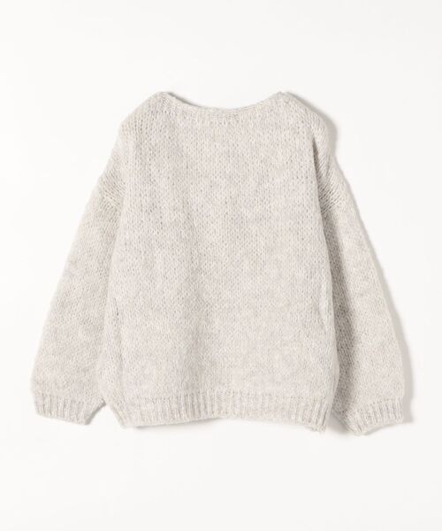 TRICOTS JEAN MARC(トリコットジーンマルク)の「【SHIPS any別注】TRICOTS JEAN MARC: クルーネック ニット プルオーバー(ニット/セーター・レディース・ライトブルー/クリーム/ナチュラル・ONE SIZE)」の4枚目の写真