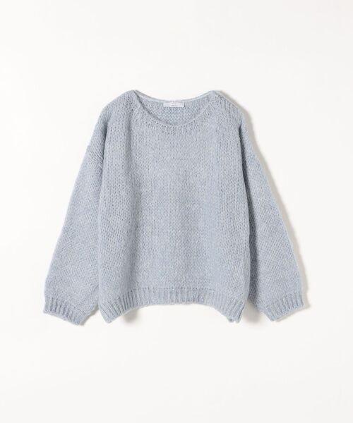 TRICOTS JEAN MARC(トリコットジーンマルク)の「【SHIPS any別注】TRICOTS JEAN MARC: クルーネック ニット プルオーバー(ニット/セーター・レディース・ライトブルー/クリーム/ナチュラル・ONE SIZE)」の11枚目の写真